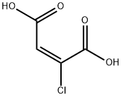 (E)-2-クロロ-2-ブテン二酸 化学構造式