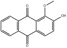 茜素-1-甲醚 结构式