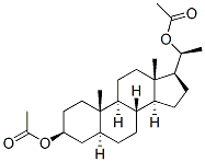 ALLOPREGNAN-3beta,20alpha-DIOL DIACETATE, 6170-08-7, 结构式