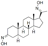 Pregnane-3,20-dione, dioxime, (5.alpha.)- Structure