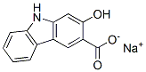 sodium 2-hydroxy-9H-carbazole-3-carboxylate 结构式