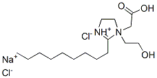sodium 1-(carboxymethyl)-4,5-dihydro-1-(2-hydroxyethyl)-2-nonyl-1H-imidazolium chloride Struktur