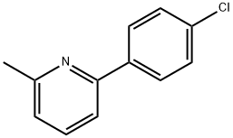 2-(4-氯苯基)-6-甲基吡啶, 61704-26-5, 结构式
