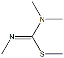 Carbamimidothioic acid, trimethyl-, methyl ester (9CI) Struktur