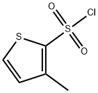 3-メチルチオフェン-2-スルホニルクロリド 化学構造式