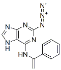 methylene-2-azido-6-benzylaminopurine Structure