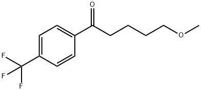 5-Methoxy-1-[4-(trifluoromethyl)phenyl]-1-pentanone Struktur