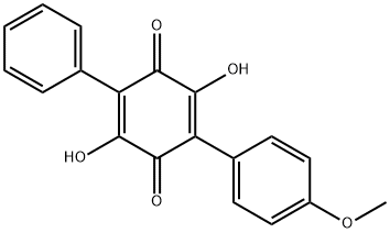 2,5-DIHYDROXY-3-(4-METHOXYPHENYL)-6-PHENYL-1,4-BENZOQUINONE Structure