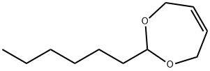 2-hexyl-4,7-dihydro-1,3-dioxepin 结构式