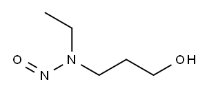N-ethyl-N-(3-hydroxypropyl)nitrosamine 结构式