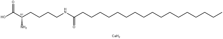 calcium(2+) N6-(1-oxooctadecyl)-L-lysinate Struktur