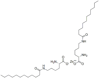 ビス[N6-(1-オキソドデシル)-L-リシン]亜鉛 化学構造式