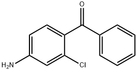 4-アミノ-2-クロロベンゾフェノン 化学構造式