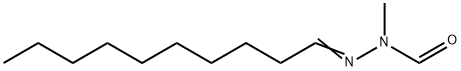 Decanal N-formyl-N-methyl hydrazone Struktur