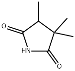 3,3,4-トリメチル-2,5-ピロリジンジオン 化学構造式