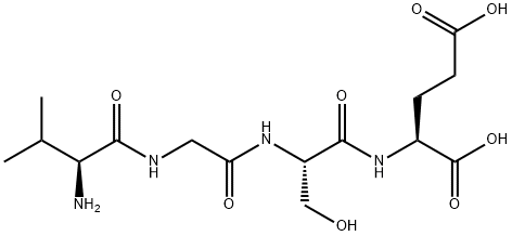 VAL-GLY-SER-GLU, 61756-22-7, 结构式