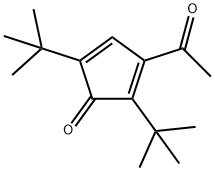3-ACETYL-2,5-DI-TERT-CYCLOPENTA-2,4-DIENONE Struktur