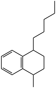 1,2,3,4-tetrahydro-1-methyl-4-pentylnaphthalene Structure