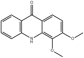 3,4-ジメトキシアクリジン-9(10H)-オン 化学構造式