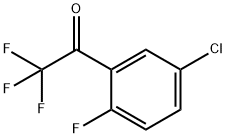1-(5-Chloro-2-fluorophenyl)-2,2,2-trifluoroethanone Struktur