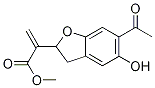(2S)-6-乙酰基-2,3-二氢-5-羟基-ALPHA-亚甲基-2-苯并呋喃乙酸甲酯 结构式