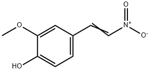 2-メトキシ-4-(2-ニトロエテニル)フェノール 化学構造式