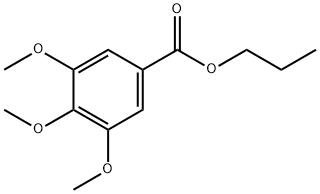 3,4,5-三甲氧基苯甲酸丙酯 结构式
