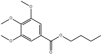 3,4,5-三甲氧基苯甲酸丁酯, 6178-46-7, 结构式