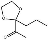 Ethanone, 1-(2-propyl-1,3-dioxolan-2-yl)- (9CI) Struktur