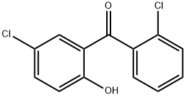 5-クロロ-2-ヒドロキシ-2'-クロロベンゾフェノン 化学構造式