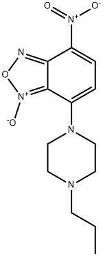 4-Nitro-7-(4-propyl-1-piperazinyl)benzofurazane 1-oxide Structure