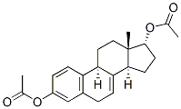 estra-1,3,5(10),7-tetraene-3,17alpha-diol diacetate 结构式