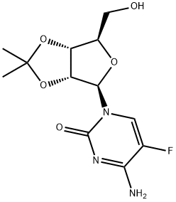 5-Fluoro-2',3'-O-isopropylidene-D-cytidine 化学構造式