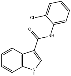 N-(2-氯苯基)-1H-吲哚-3-羧酰胺 结构式