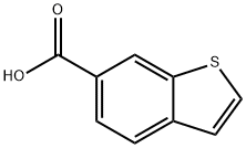 1-ベンゾチオフェン-6-カルボン酸 化学構造式