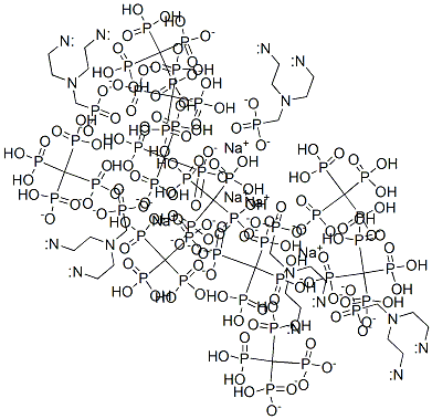 pentasodium pentahydrogen [[(phosphonatomethyl)imino]bis[ethane-2,1-diylnitrilobis(methylene)]]tetrakisphosphonate Structure