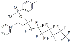 1-(3,3,4,4,5,5,6,6,7,7,8,8,9,9,10,10,10-heptadecafluorodecyl)pyridinium toluene-p-sulphonate Structure
