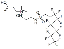 (2-carboxyethyl)dimethyl-3-[[(3,3,4,4,5,5,6,6,7,7,8,8,8-tridecafluorooctyl)sulphonyl]amino]propylammonium hydroxide 结构式
