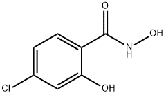 4-クロロ-N,2-ジヒドロキシベンズアミド 化学構造式