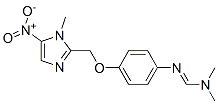 1-Methyl-2-[4-(dimethylaminomethyleneamino)phenoxymethyl]-5-nitro-1H-imidazole Struktur