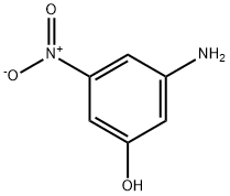 3-アミノ-5-ニトロフェノール 化学構造式