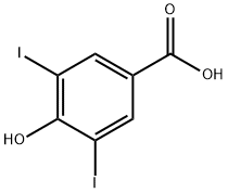 4-羟基-3,5-二碘苯甲酸,618-76-8,结构式