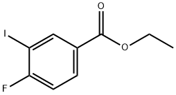 4-フルオロ-3-ヨード安息香酸エチル 化学構造式