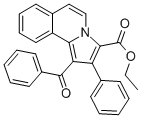 2-フェニル-1-ベンゾイルピロロ[2,1-a]イソキノリン-3-カルボン酸エチル 化学構造式