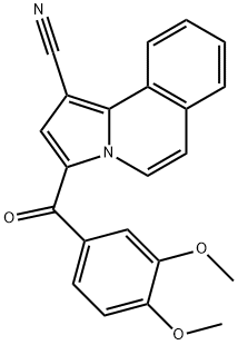 3-(3,4-dimethoxybenzoyl)pyrrolo[2,1-a]isoquinoline-1-carbonitrile Structure