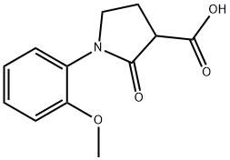 1-(2-Methoxyphenyl)-2-oxopyrrolidine-3-carboxylicacid Structure