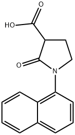 1-(NAPHTHALEN-1-YL)-2-OXOPYRROLIDINE-3-CARBOXYLIC ACID Structure