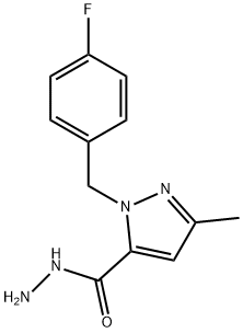 1-(4-氟苄基)-3-甲基-1H-吡唑-5-酰肼, 618070-46-5, 结构式