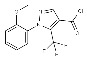5-(TRIFLUOROMETHYL)-1-(2-METHOXYPHENYL)-1H-PYRAZOLE-4-CARBOXYLIC ACID Structure
