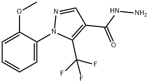 5-(三氟甲基)-1-(2-甲氧基苯基)-1H-吡唑-4-酰肼 结构式